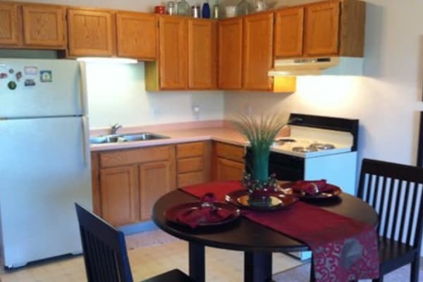 Cozy kitchen in apartment at The Ridge at Madison in Fitchburg, Wisconsin