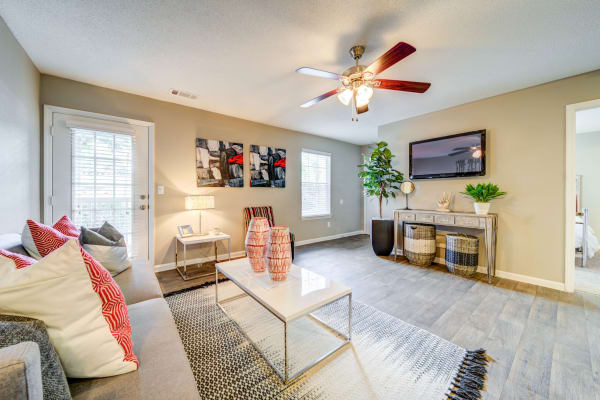 Plenty of space in a model apartment home at 200 Braehill in Winston-Salem, North Carolina
