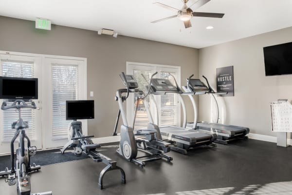 Fitness equipment at The Pointe at 731 in Jackson