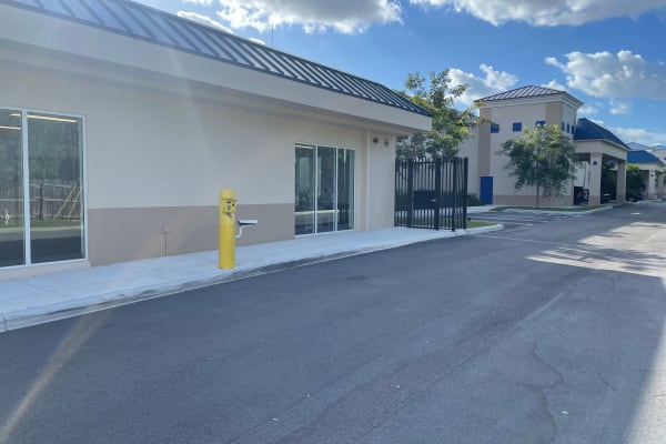 Security gates at Top Self Storage in West Palm Beach, Florida. 
