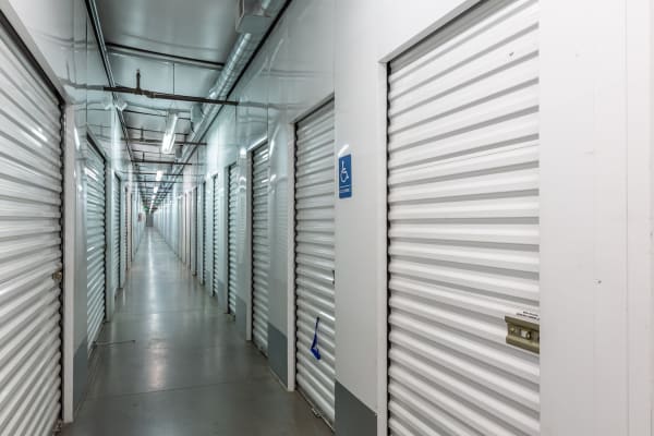 Indoor, climate-controlled storage units at Nova Storage in Palmdale, California