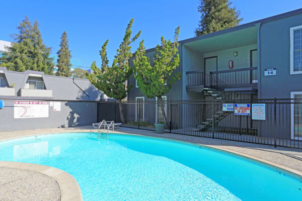 Swimming pool at Sequoyah Apartments in Concord, California