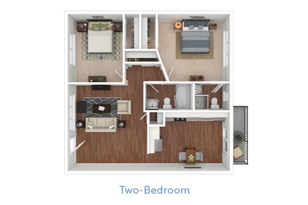 Two-bedroom at Pleasanton Heights