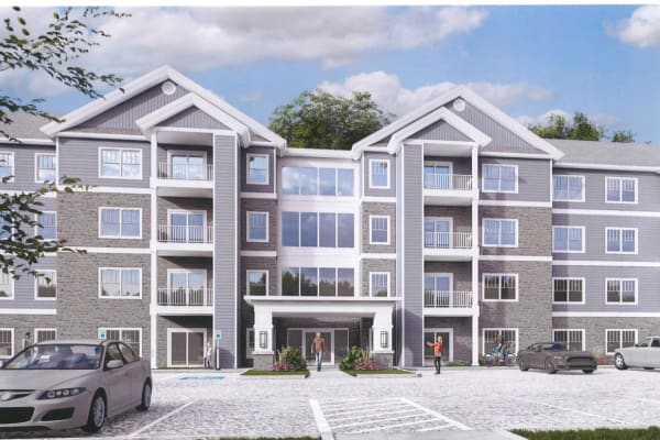Exterior Rendering of the Brand New Unfurnished Units Building at Creekview Court in Getzville, New York