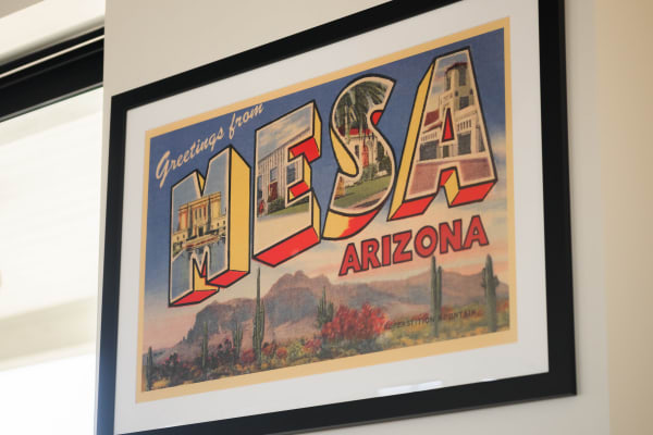 Mesa, AZ sign at Peralta Vista in Mesa, Arizona
