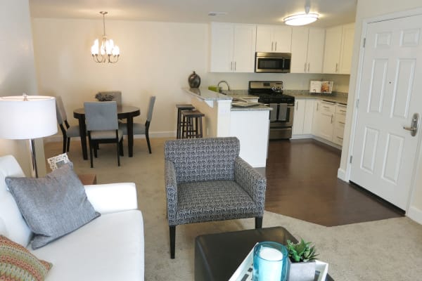 Living space at The Oaks At Hackberry in Sacramento, California