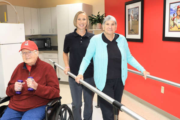 Happy, smiling residents  at Chesterfield in Chesterfield, MO