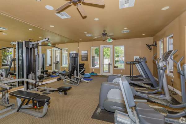Fitness center at Eaton Village in Chico, California