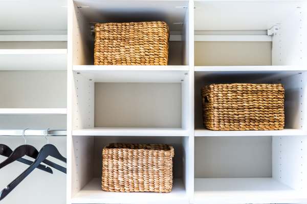 Large closet at Polo Run Apartments in Stockton, California