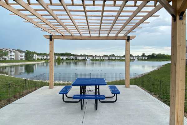 Pergola at Eagle Lake Landing in Indianapolis, Indiana