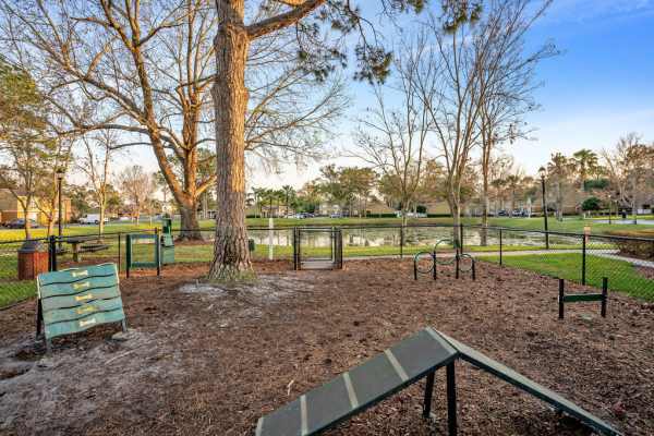 Dog park at The Canopy Apartment Villas in Orlando, Florida
