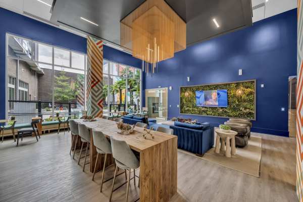 Resident lounge at EDGE on the Beltline in Atlanta, Georgia