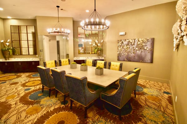 Dining room at Watermere at Frisco in Frisco, Texas