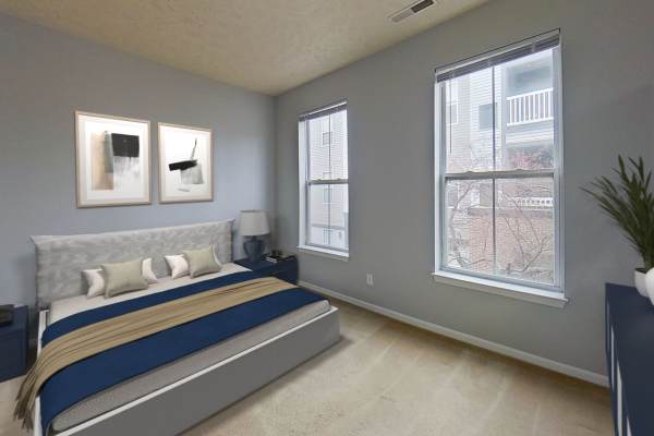 Resident clubhouse bar area at Prudden Place in Lansing, Michigan