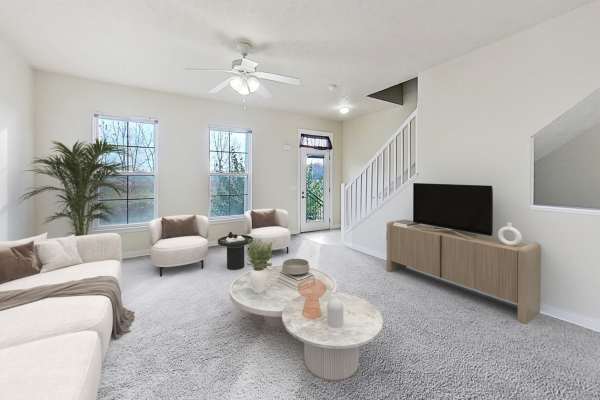 Resident clubhouse bar area at Beaumont in East Lansing, Michigan