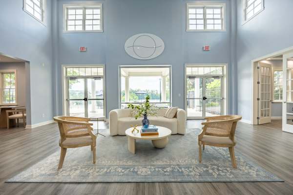 Office lounge area at Solana at the Crossing in Indianapolis, Indiana