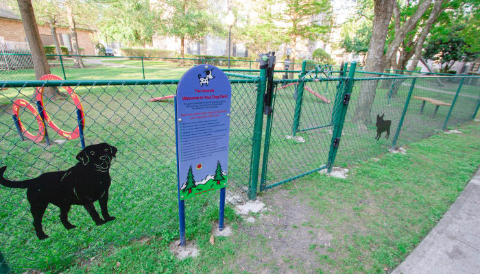 dog park at Veranda in Texas City, Texas