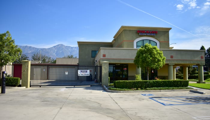 A gated entrance at a STOR-N-LOCK Self Storage location