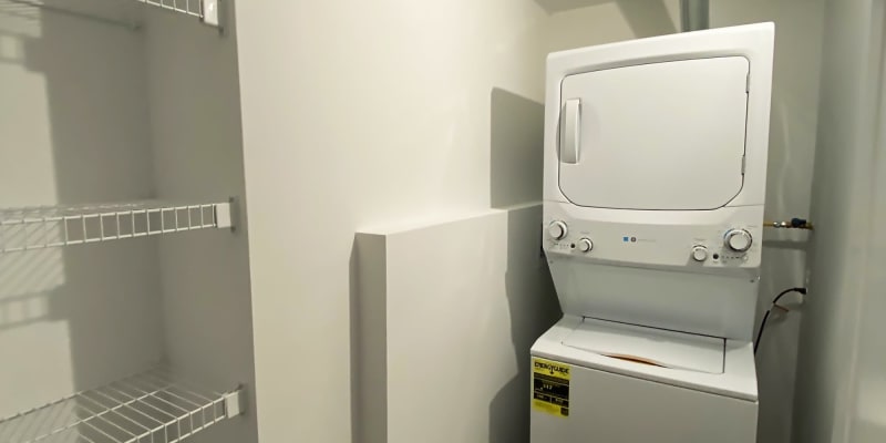 In-home washer and dryer at Marrion Square Apartments in Pikesville, Maryland