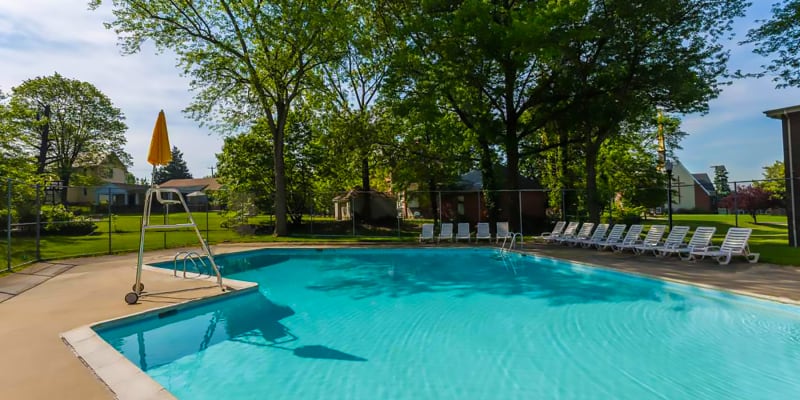 Swimming pool at Hamilton Springs Apartments in Baltimore, Maryland
