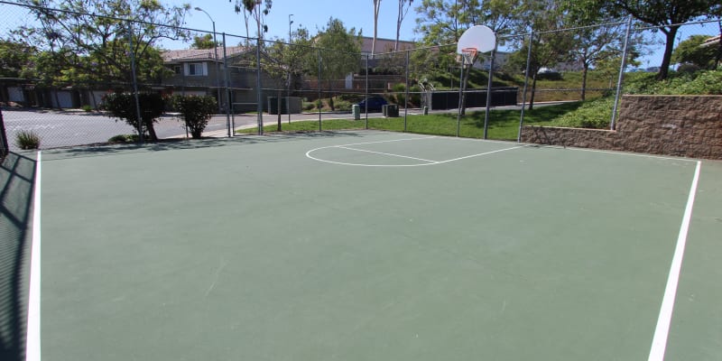 the basketball court at Mira Mesa Ridge in San Diego, California