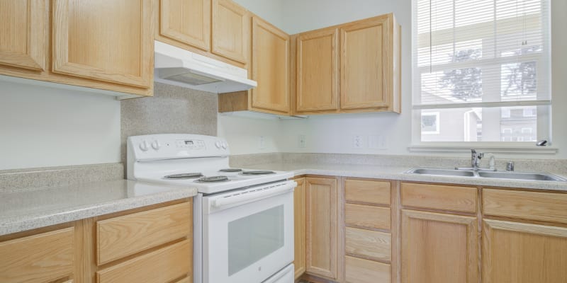 a bright kitchen at Beachwood North in Joint Base Lewis McChord, Washington