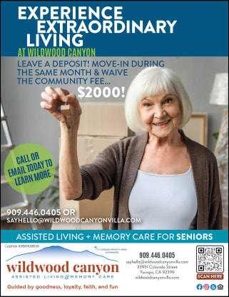 Leave Deposit special  flyer at Wildwood Canyon Villa Assisted Living and Memory Care