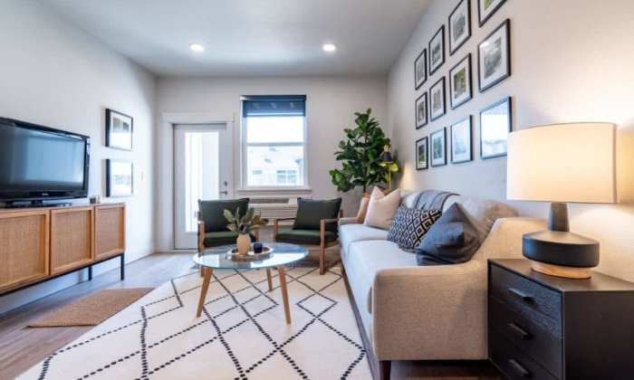 View of the kitchen at The Heights at Happy Valley in Happy Valley, Oregon