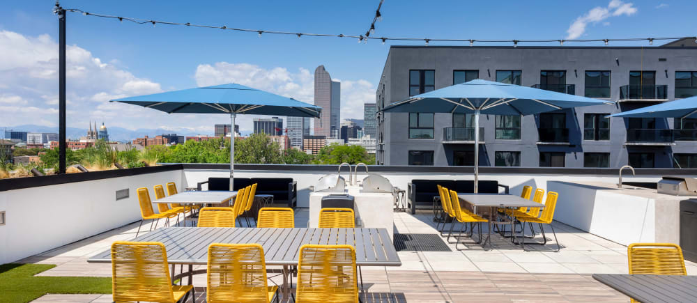 Rooftop lounge at The Kendrick in Denver, Colorado