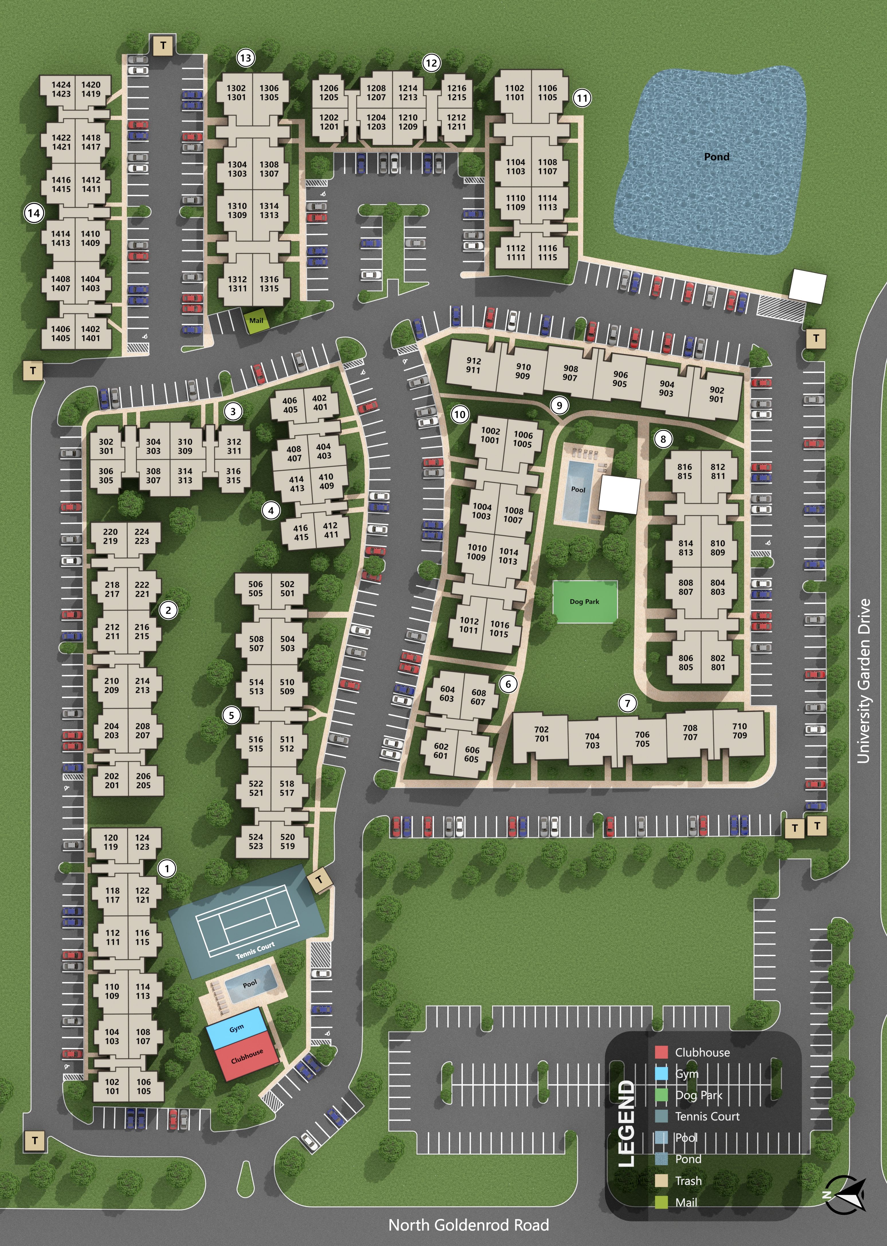 Site Map at Atlas at Winter Park in Winter Park, Florida