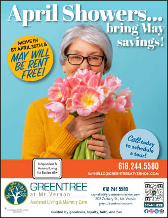 April Move In Flyer at GreenTree at Mt. Vernon in Mt. Vernon, Illinois 