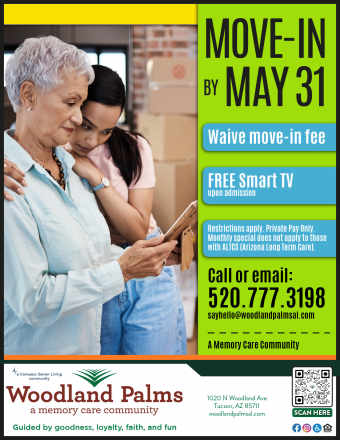 Pick your promo flyer at Woodland Palms Memory Care in Tucson, Arizona   