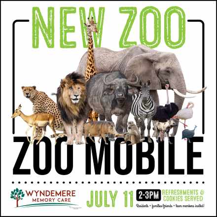 New Zoo flyer at Wyndemere Memory Care in Green Bay, Wisconsin. 