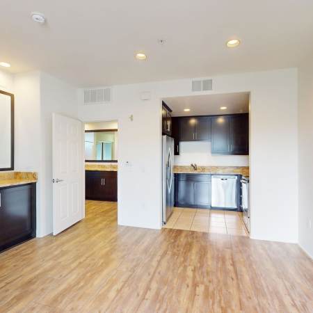 View a virtual tour of our one-bedroom apartments at L'Estancia in Studio City, California