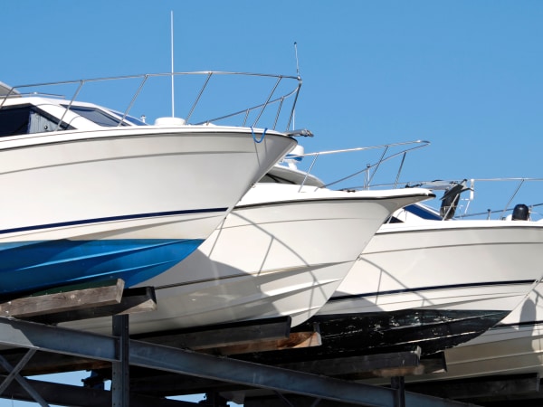 Boat storage at American Self Storage in Tucson, AZ