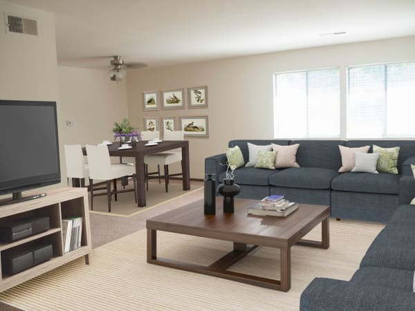 Living Room at Apartments in South Park, Pennsylvania