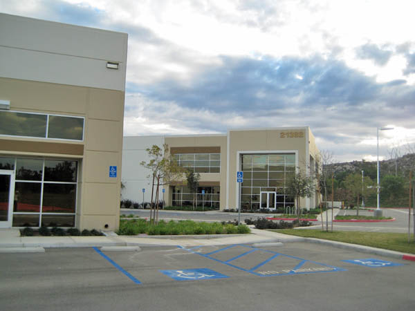 Handicap accesible buildings at Daytona Business Park in Perris, California