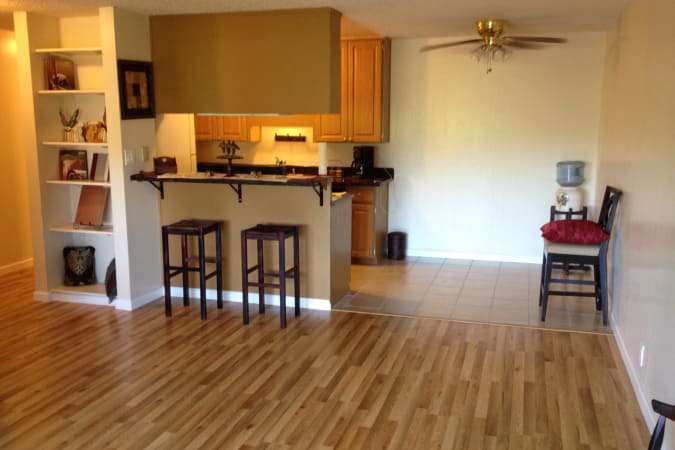 Spacious living room at Parkview in Concord, CA