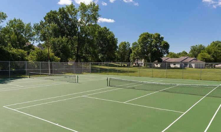 Penbrooke Meadows' tennis court in Penfield, New York