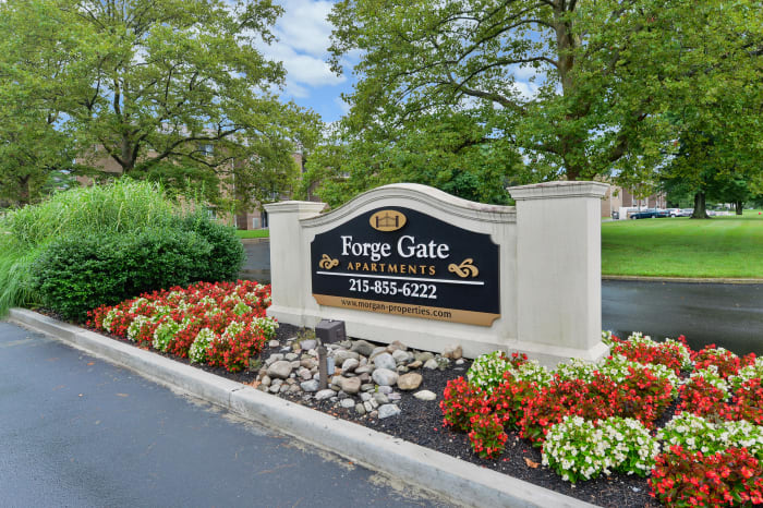 Entry Sign at Forge Gate Apartment Homes in Lansdale, Pennsylvania