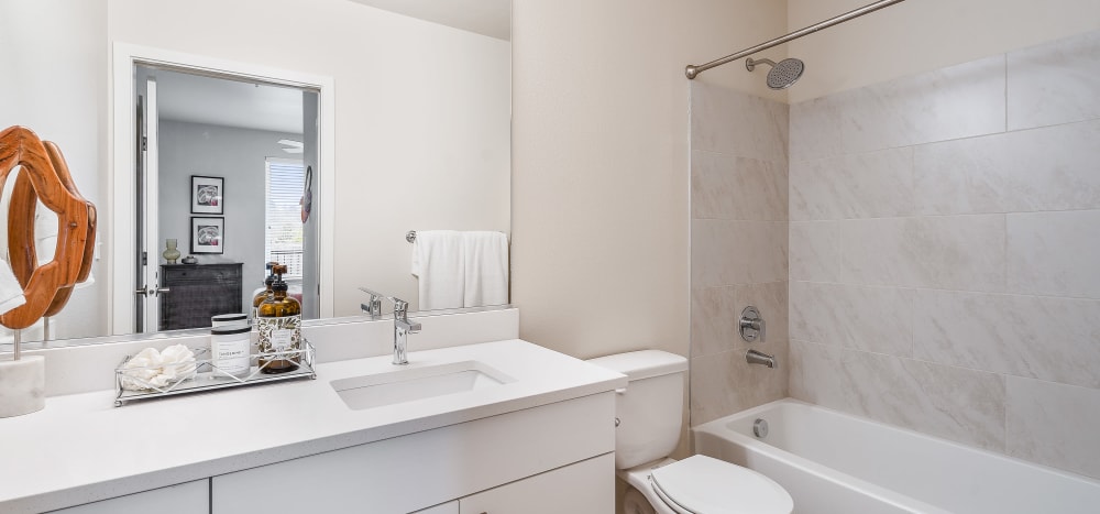 Rendering bathroom at Marquam Heights in Portland, Oregon
