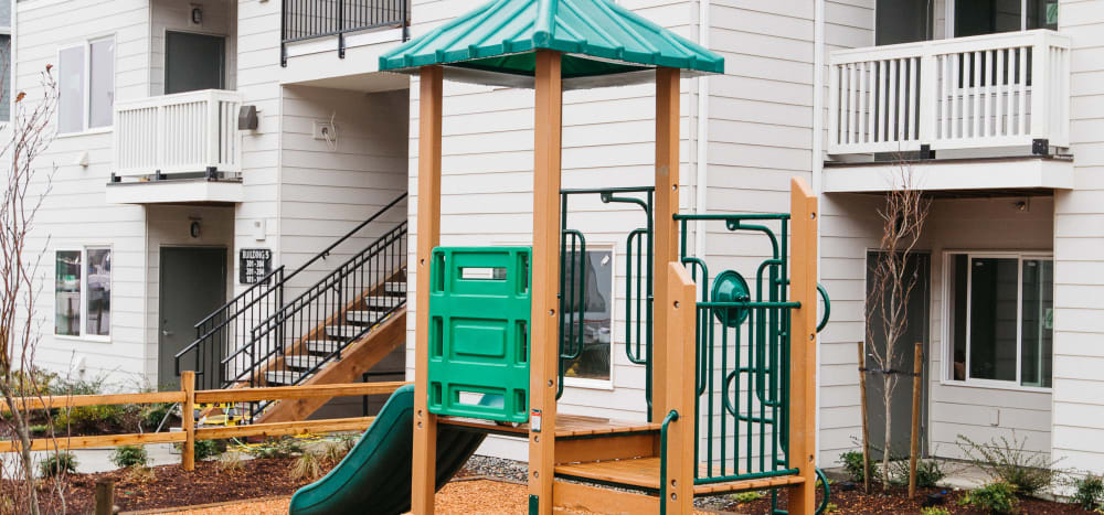  Kids playscape and activities at Markwood Apartments in Burlington, Washington
