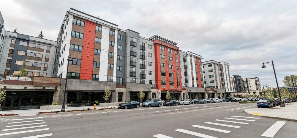 Brand new modern studio, 1 and 2 bedroom apartments at Traxx Apartments in Mountlake Terrace, Washington 