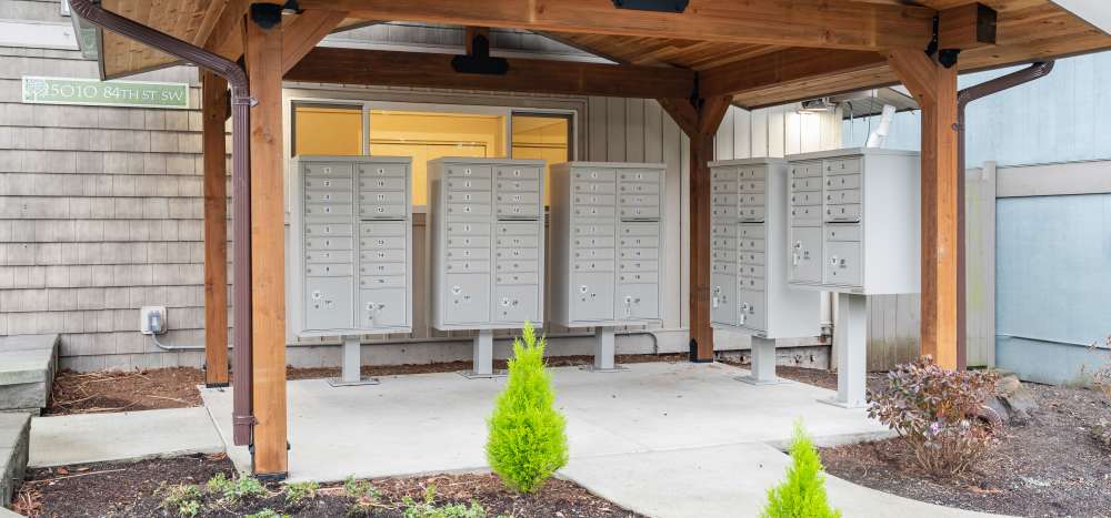 Mail Delivery Center at The Courtyard Apartment Homes in Mukilteo, Washington