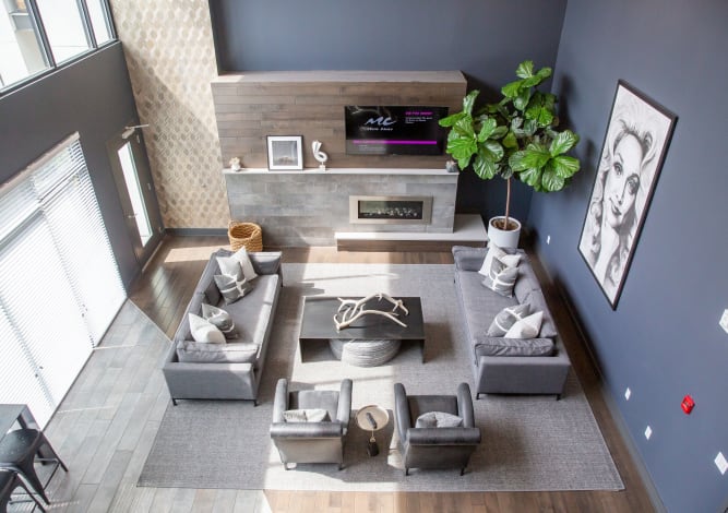 Bright open clubhouse at Village 21 in Nashville, Tennessee