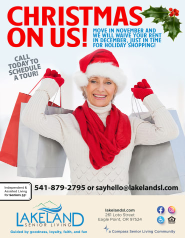Specials flyer at Lakeland Senior Living