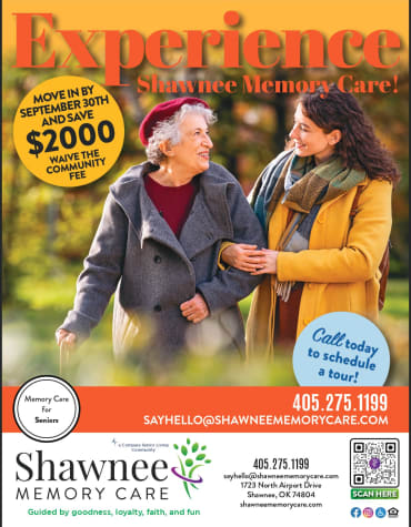 Monthly Special flyer at Shawnee Memory Care in Shawnee, Oklahoma