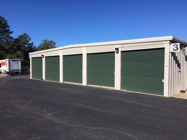 Row of units at Monster Self Storage in Seneca, South Carolina