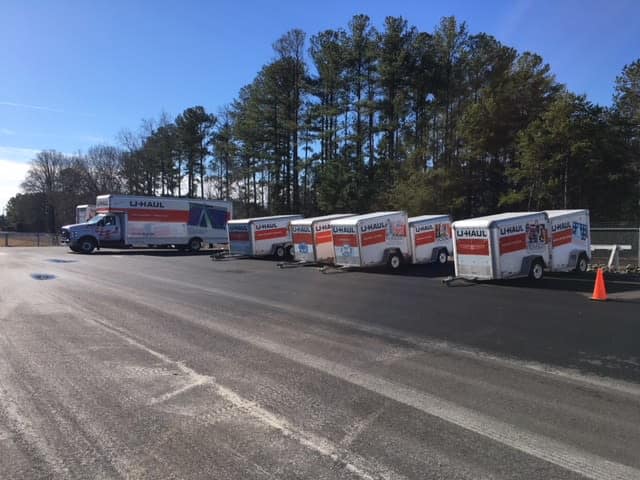 Moving trucks available at Monster Self Storage in Seneca, South Carolina