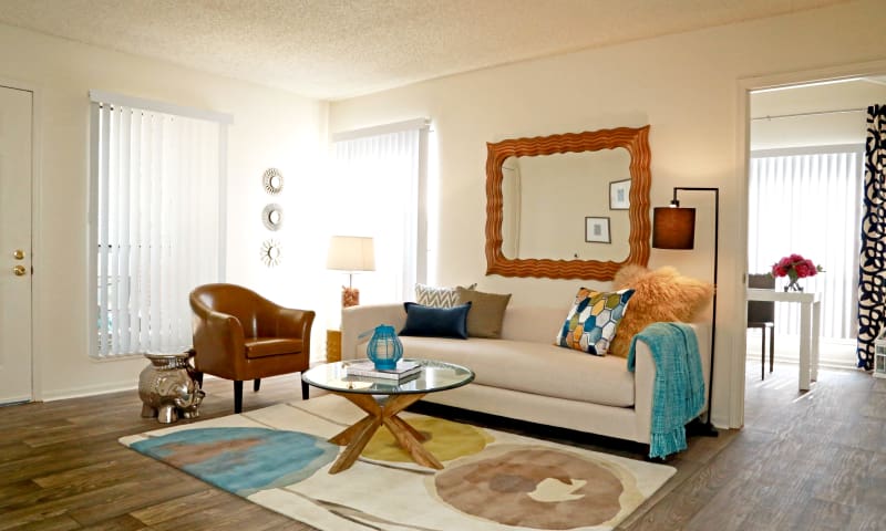 Living room at Keystone Apartments in Northglenn, Colorado